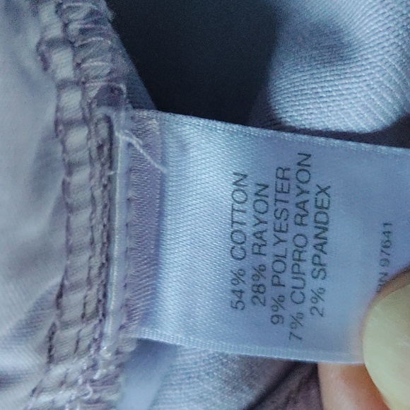 J Jill woman size 12 petite light purple slim ankle jeans - Picture 5 of 5